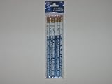 LOS ANGELES DODGERS Team Logo (6 pack) of 7 Long WOODEN PENCILS