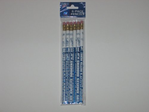 LOS ANGELES DODGERS Team Logo (6 pack) of 7 Long WOODEN PENCILS