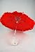 Red Doll Umbrella for 18 Inch Dolls Including the American Girl Line