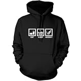 Eat Sleep Ice Hockey - Unisex Hoodie / Hooded Top - 6 Colours
