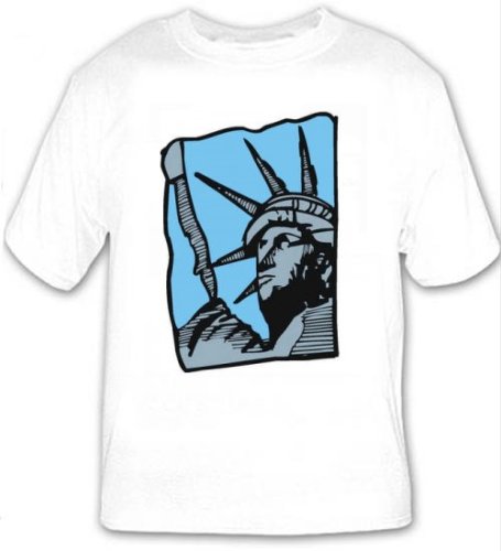 T-shirt with monument, "New York City", "Statue of Liberty"