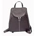 Chocolate Piel Leather U-Zip Flap Backpack