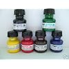 6x ARTIST DRAWING INK RED BLUE GREEN YELLOW BLACK BROWN