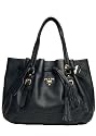 Prada BR3571 Black LeatherTote/Shoulder Bag