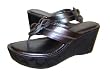 Coach Harley Womens 3" Wedge Sandal Shoes Metallic Gunmetal 9