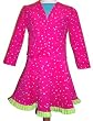 Hot Pink Corduroy Party Dots Bolero & Skirt Set 10/12