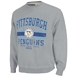 Pittsburgh Penguins Grey Team Classic Fleece Crewneck Sweatshirt