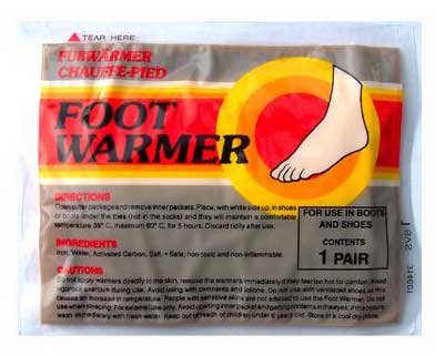 Mycoal instant foot warmers - 6 twin packs