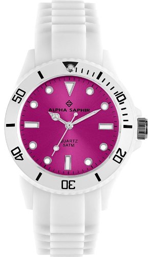 Alpha Saphir Unisex-Armbanduhr Analog Silikon 370ZD Preisvergleich