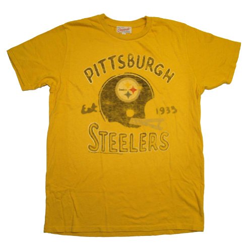 Pittsburgh Steelers Team NFL Football Junk Food Originals Vintage Style Soft T-Shirt Tee Select Shirt Size: Large