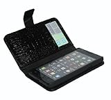 iGet (TM) Samsung Galaxy i9100 S2 Faux Croc Leather Folio Case - BLACK