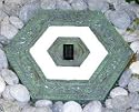 Homebrite 30170 Solar Powered 13" Hexagon Stepping Stone (Garden Green)