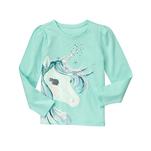Gymboree Girls' Long Sleeve Unicorn Graphic Tee