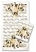 Yellow Lab Labrador Retriever Puppies Set/2 Dish Kitchen Towels
