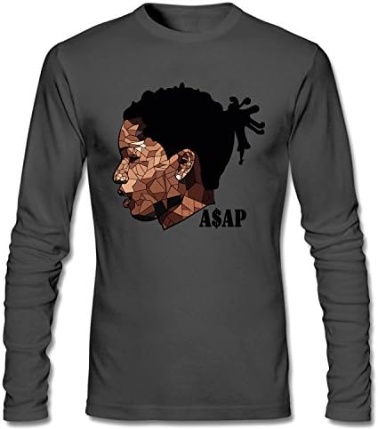 WTOO Men's AsAp Rocky Head Poster Long Sleeve T Shirt dark grey S