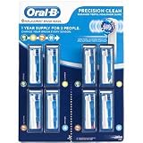 Braun Oral-B 8-pack Precision Clean Replacement Brush Heads 1 Year Supply