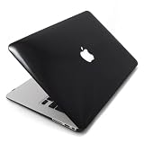 Produkt-Bild: Incutex MacBook Air 13" / 13,3 Zoll Notebook Hardcase Schutz H&uuml;lle Protector Schutzh&uuml;lle Cover Case Notebookh&uuml;lle Hartschale Hartschalenkoffer Crystal Case Etui Tasche Unibody Schwarz, Aussparung f&uuml;r Apple Logo