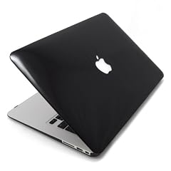 Incutex MacBook Air 13" / 13,3 Zoll Notebook Hardcase Schutz H�lle Protector Schutzh�lle Cover Case Notebookh�lle Hartschale Hartschalenkoffer Crystal Case Etui Tasche Unibody Schwarz, Aussparung f�r Apple Logo