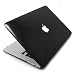 Produkt-Bild: Incutex MacBook Air 13" / 13,3 Zoll Notebook Hardcase Schutz H&uuml;lle Protector Schutzh&uuml;lle Cover Case Notebookh&uuml;lle Hartschale Hartschalenkoffer Crystal Case Etui Tasche Unibody Schwarz, Aussparung f&uuml;r Apple Logo