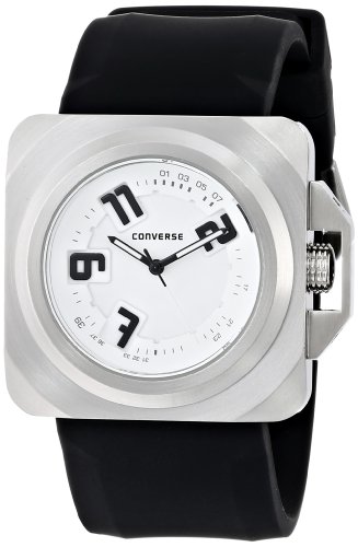 Converse Men's VR018090 Overtime Classic Analog and Black Silicone Strap Watch