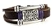 Leather Medallion Zen Bracelet, Fits 6 to 9 Inch Wrists. Gift Box