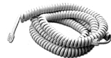 25 FT White Telephone Handset Cord Standard (RJ-11)