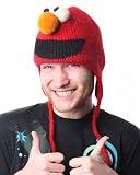 Sesame Street Elmo Pilot Hat with Ear Flaps