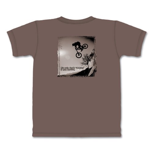 Buy It's only death defying if you survive Bike Mountain Life Tee Shirt by The Mountain Shirt Co.