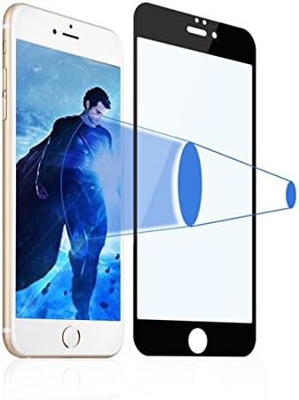 iPhone 6 6s Screen Protector, BAUPIN Anti Blue Light [Eye Protect] 0.26mm 9H Black Premium Tempered Glass Screen Protector Edge to Edge for iPhone 6 6s 4.7inch
