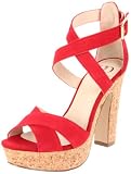 Kelsi Dagger Womens Malyssa Sandal,Red Suede,6 M US Sandal