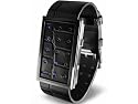 Tokyo Flash TF0296 Unisex Waku BKLR SV-Silver Case with Blue LED Dial Watch