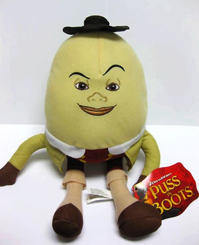 Puss In Boots 3D Official Evil Villian Humpty Dumpty Plush Figure Toy Doll