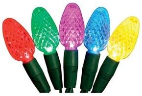 Energy Best Led Light Set 16.3' Multi-Colored Bulbs C6 50 Count