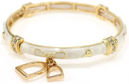 4031472 Western Theme Stirrup Stretch Bracelet Cowgirl Southwestern Style Up