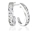 10k White Gold Diamond J-Hoop Earrings (1/4 cttw, K Color, I2-I3 Clarity)