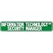 New  Information Technology Security Manager Street Sign Signs  Street Sign Occupations