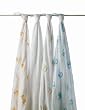 aden + anais 100% Cotton 4 Pack Muslin Swaddle Blanket, Safari Friends