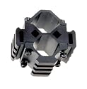 UTG Universal Shotgun/Paintball Tri-Rail Barrel Mount Each Rail with 3 Slots (Black)