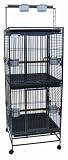 Brand New Two Stories Parrot Bird Wrought Iron Cage Play-Top 25 x 25 x 74 WI24DAS