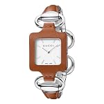 Gucci Womens Ya130401 Gucci 1921 Camel Leather Bangle And Case Watch by Gucci