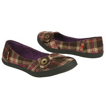 Nomad Women's Street Flat,Brown Plaid,8 M US