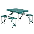 Kesper 88583 Picknick-Tisch mit 4 Sitzpl�tzen, 85.5 x 65 x 66.5 cm, gr�n