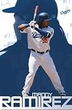 Los Angeles Dodgers - Manny Ramirez 2009 by Unknown. PLAQUE MOUNTED. 22.00 inches width by 34.00 inches height. Highest Quality Art Poster Print