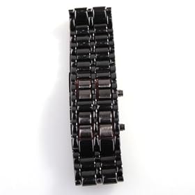 Red LED Digital Watch Lava Style mens sports watch New