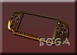 GOLD FACEPLATE HOUSING COVER SCREEN PROTECTOR FOR SONY PSP 2000 SLIM