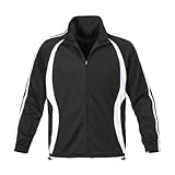 STORMTECH FULL-ZIP KNIT TRAINING JACKET >> 2XL,TECH BLACK / TECH WHITE