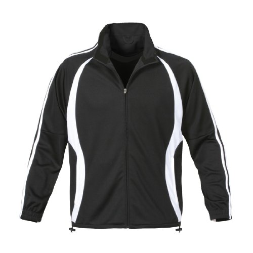 STORMTECH FULL-ZIP KNIT TRAINING JACKET >> 2XL,TECH BLACK / TECH WHITE