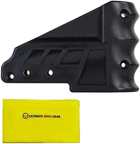 TMW Stealth Black Magwell CQB Mag Well Texturized Funnel Model 4/15 .223 5.56 Rifle - USA MADE + Ultimate Arms Gear Care and Reel Silicone Lubricated Cleaning Cloth