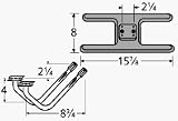 'Burner Asmby, H Twn 2.25 , Ci, 15.875 X 8; Bk'