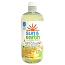 Sun &amp; Earth Natural Liquid Hand Soap, Light Citrus, 16 Ounce (Pack of 6)